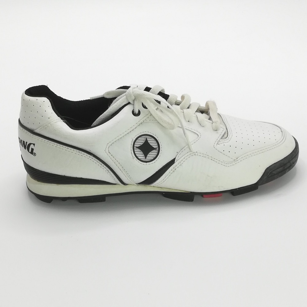 Vtg Spalding Shoes Mens Baseball Cleats Elit Star White 17520 Low Top Sneaker 12